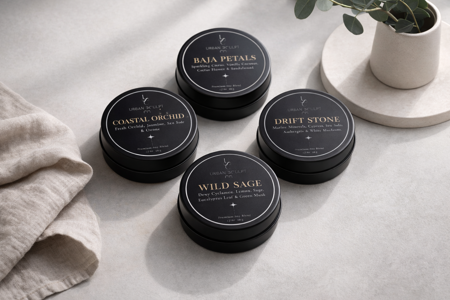 The 'Fresh' Miniature Candle Tins