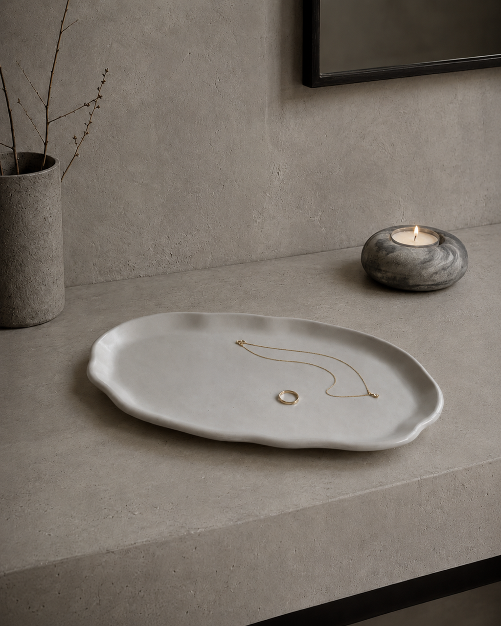 The Aurora | Concrete Tray