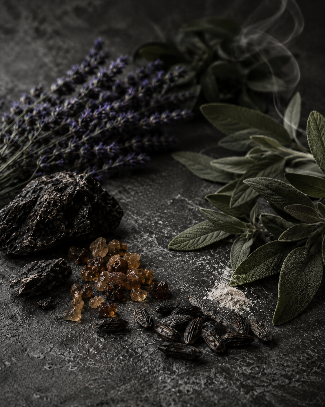 Black & Bloom | Concrete Candle