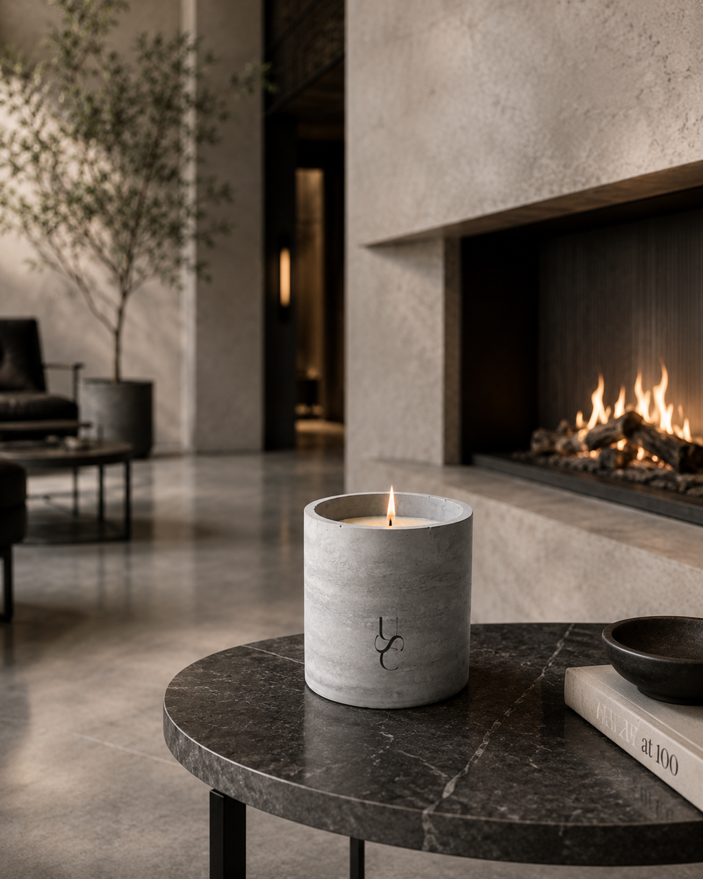 Santo Ember | Concrete Candle