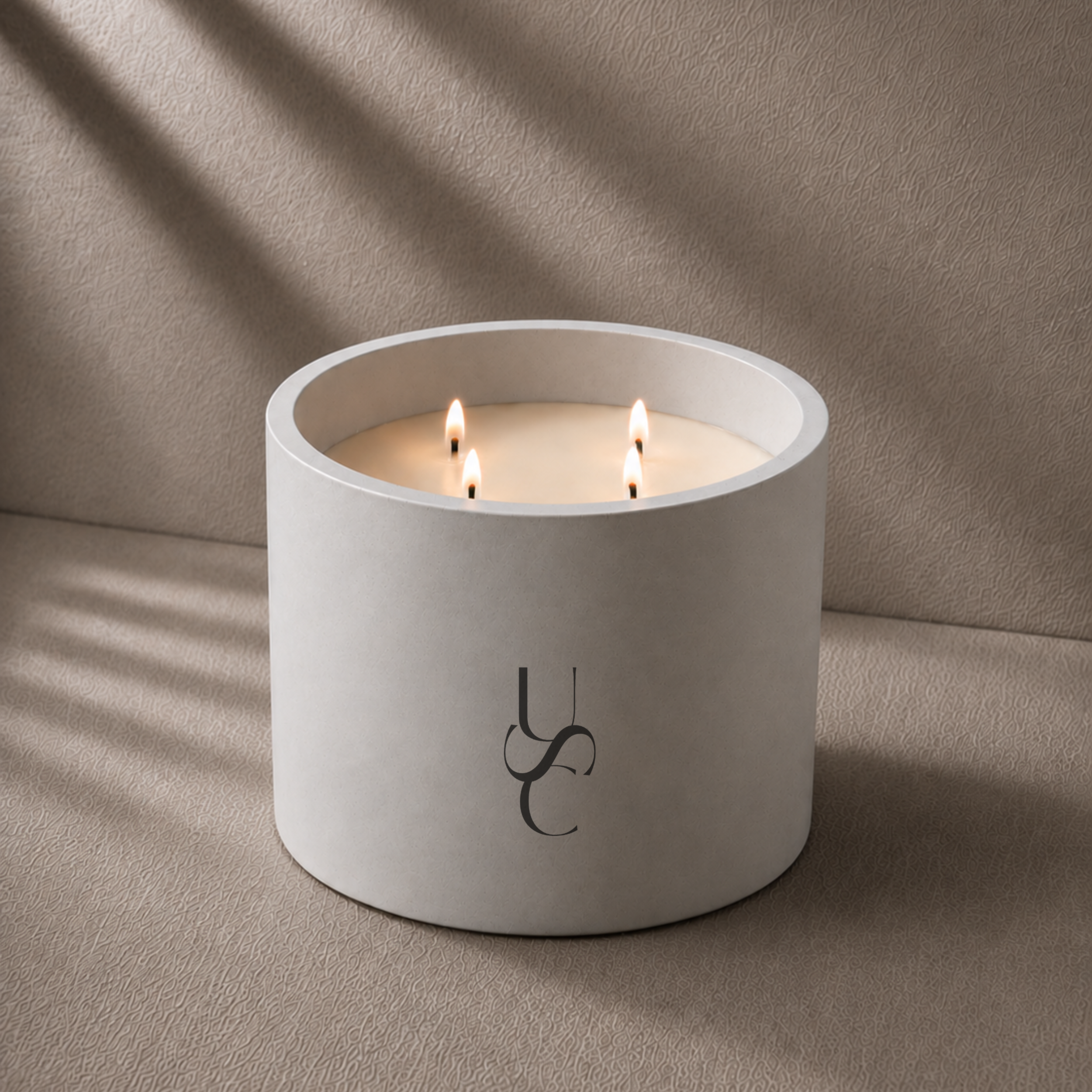 Amber Cashmere | Concrete Candle