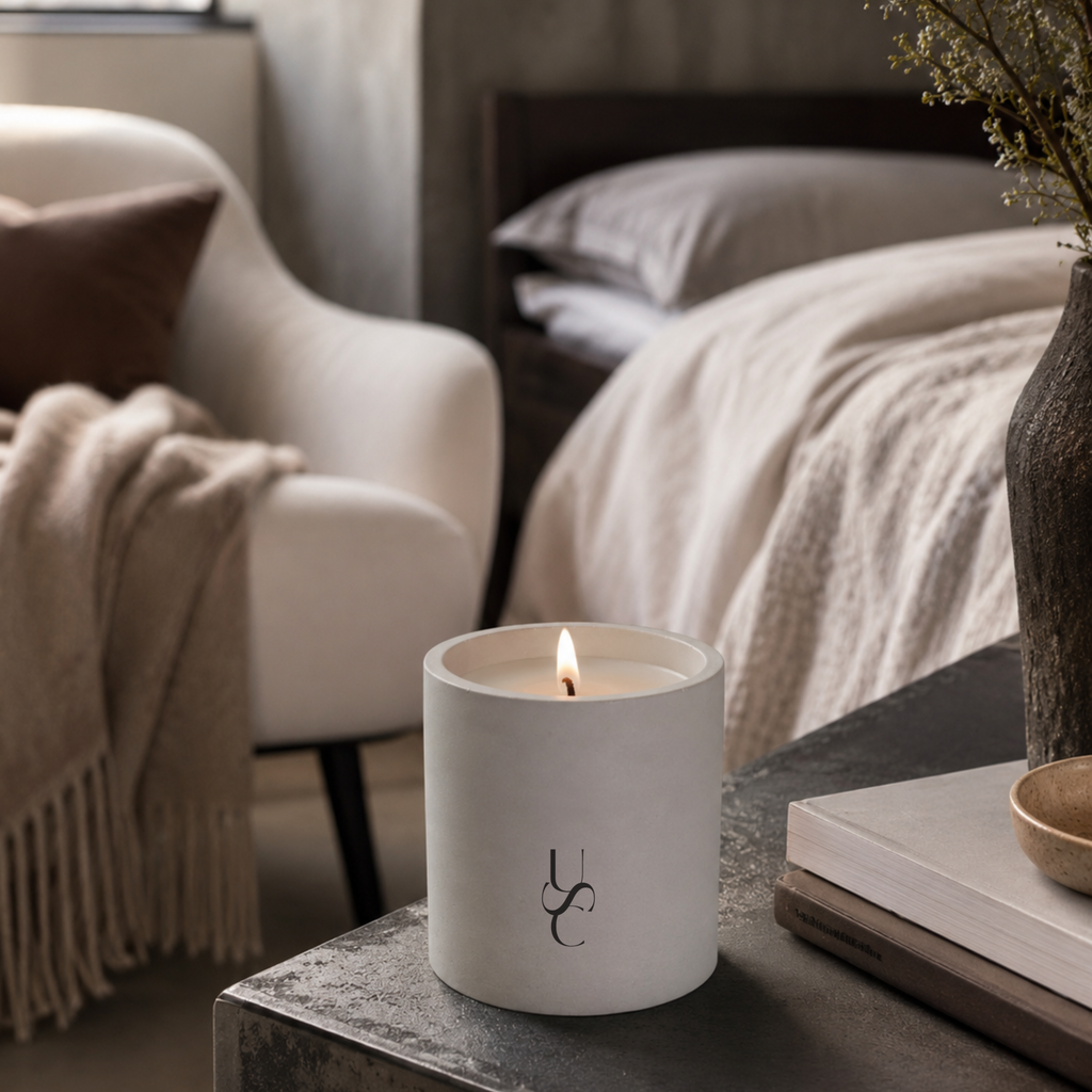 Amber Cashmere | Concrete Candle