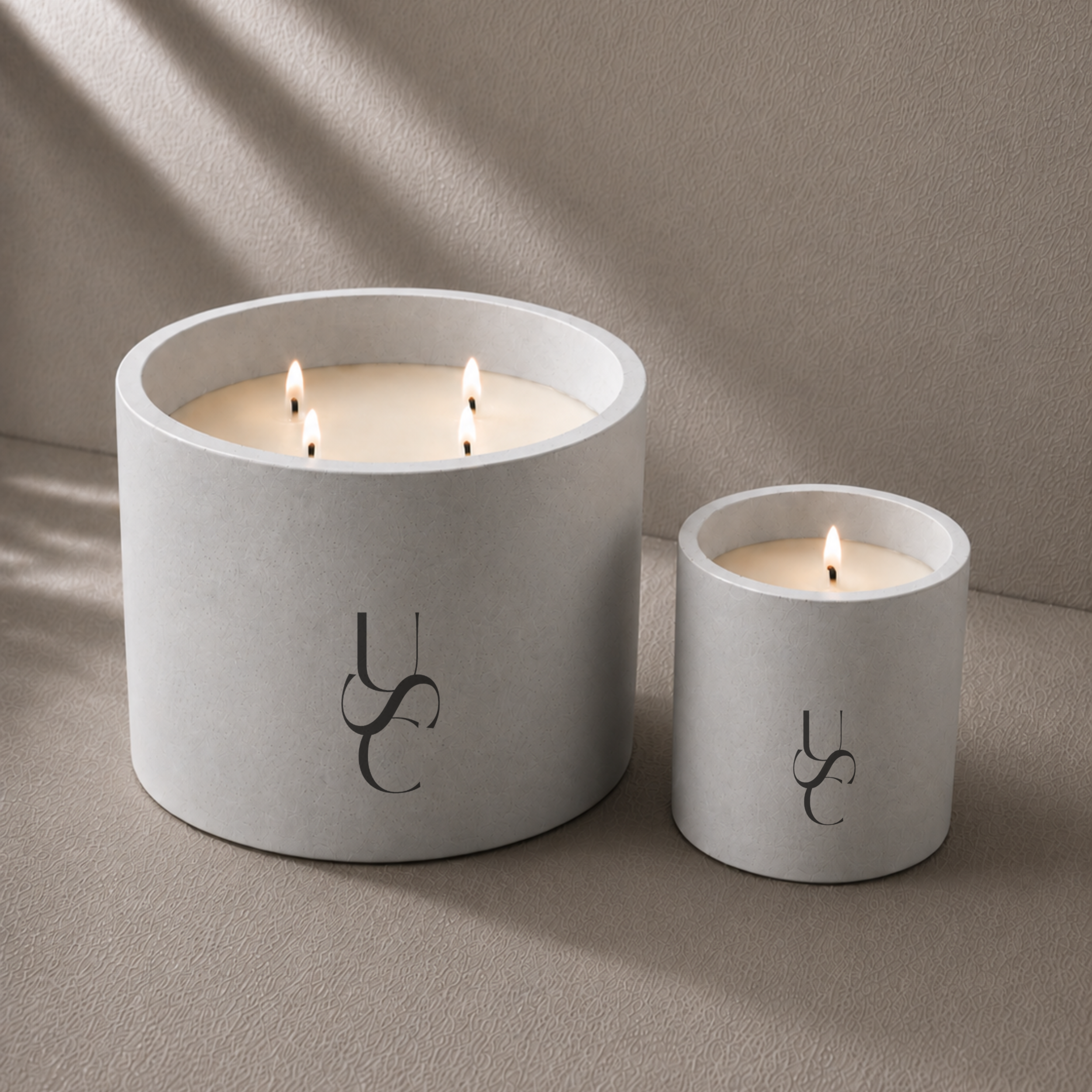 Amber Cashmere | Concrete Candle